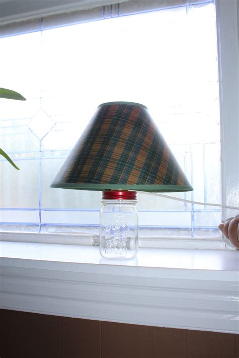 Clear Kerr Jar Lamp Pint Sized Rustic Farmhouse Decor