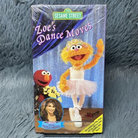 Sesame Street Zoes Dance Moves Vhs Video Paula Abdul New Sealed Torn Ebay