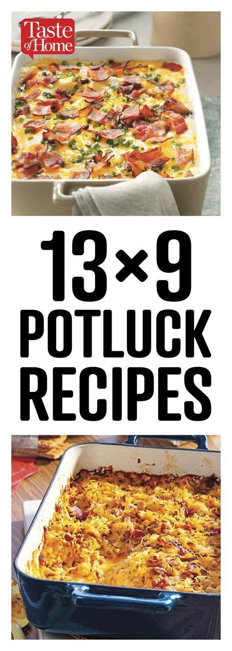 33 Potluck Recipes For Your 13x9 Pan Potluck Recipes Main Dish