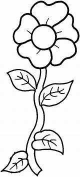 Flower Printable Coloring Pages Kids Flowers Colouring Template sketch template