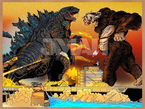 Dibujos De Godzilla Vs Kong