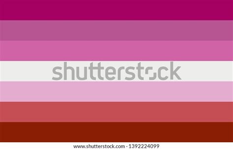 vector illustration lesbian flag simple lgbt stock vector royalty free 1392224099
