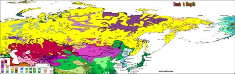 Linguistic Map Of Russian Languages From 1914 With Some 2014 Borders