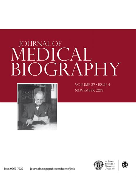 Buy Journal Of Medical Biography Subscription Sage Publications