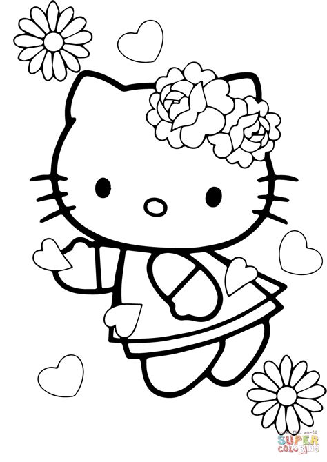 To print out your hello kitty coloring page, just click on the image you want to view and print the larger picture on the next page. Valentine's Day Hello Kitty coloring page | Free Printable ...
