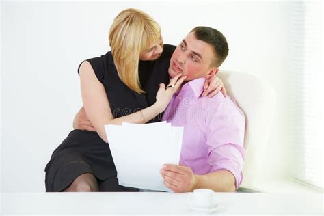 office romance flirt with boss and secretary stock image image of pretty occupation 20646963