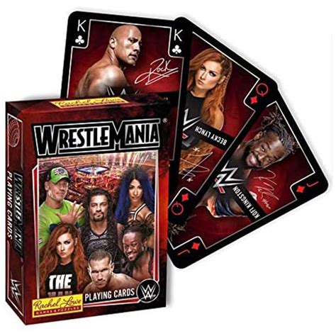 Wwe Wrestlemania Playing Cards 3 Count Wrestling Merchandise