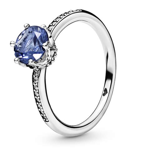 Jede frau soll in den genuss von qualitätsschmuck kommen. Blue Sparkling Crown Ring 198289NSWB aus der Herbst 2019 ...