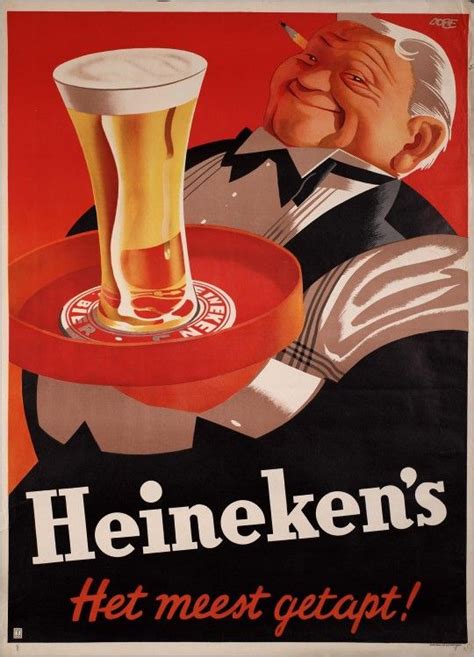 How About A Larger Than Life Glass Of Heineken Poster Vintage Retro