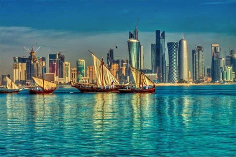 Doha Skyline With Dhows Photo Fbdoha City Lugares Hermosos Viajes