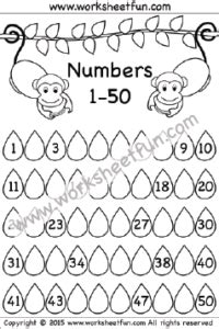 Finding the missing number is very important to increase their number sense skills so they can master mathematics. Missing Numbers - 1-50 - Three Worksheets / FREE Printable Worksheets - Worksheetfun