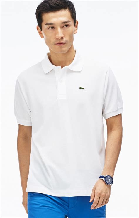 Men S Classic Piqu L Polo Shirt Lacoste White