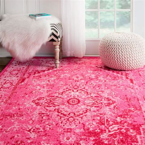 Nuloom Traditional Vintage Inspired Area Rug Pink Area Rug Pink Rug