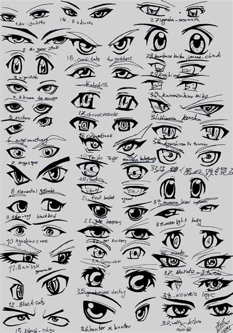39 Male Anime Eyes By EliantART Deviantart Com How To Draw Anime Eyes