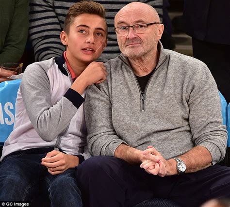 Phil Collins And Sons Matthew And Nicholas Watch The New York Knicks