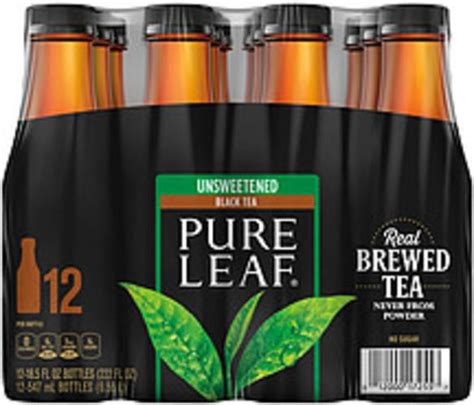 Lipton Pure Leaf Unsweetened Black Tea Iced Tea 222 Oz Nutrition