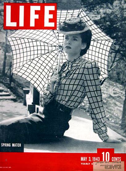 Life Magazine Cover Copyright 1943 Spring Match Mad Men
