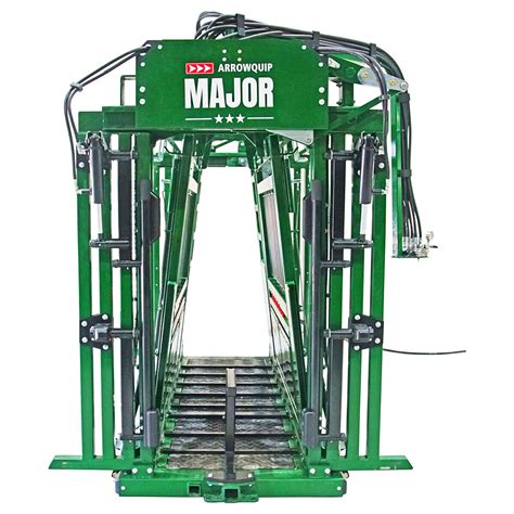 The Major Hydraulic Squeeze Chute Feedlots Operation Arrowquip