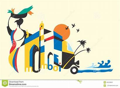 Mumbai Culture Graphic Graphics Strong Illustration Depicting