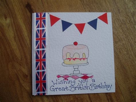 Great British Birthday Wishes Card By Onelittlepug On Etsy