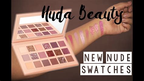 Huda Beauty New Nude Eyeshadow Palette Swatches Youtube