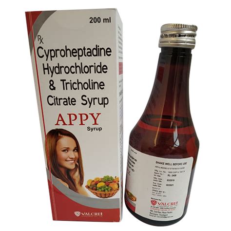 Cyproheptadine Hydrochloride And Tricholine Citrate Syrup General