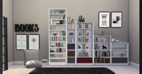 My Sims 4 Blog Bookshelves Bookends Books And Paintings By Ksimbleton