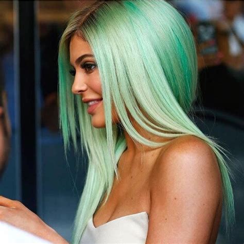 If she stays there i will take my. Shared with @grabapp | Mint hair, Hair styles, Kylie ...