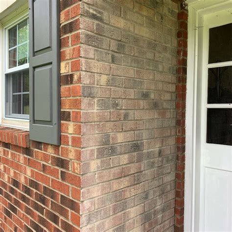 Need help choosing exterior paint color for my red brick ranch style home. Exterior Brick Makeover with Limewash by Romabio Before ...