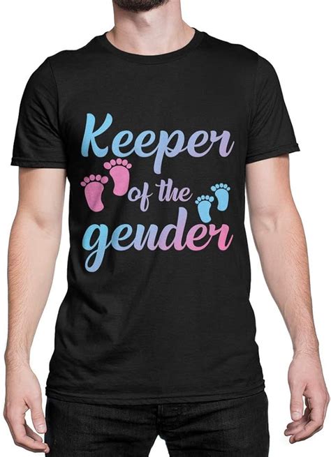 Umacvn T Shirt Keeper Of The Gender Annoucement Gender Reveal Pink Or Blue Black
