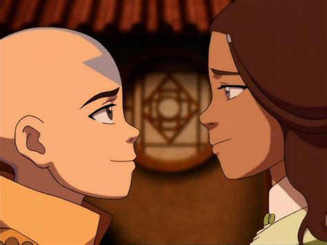 Aang And Kataras Final Kiss Avatar The Last Air By Ashanteee9 On