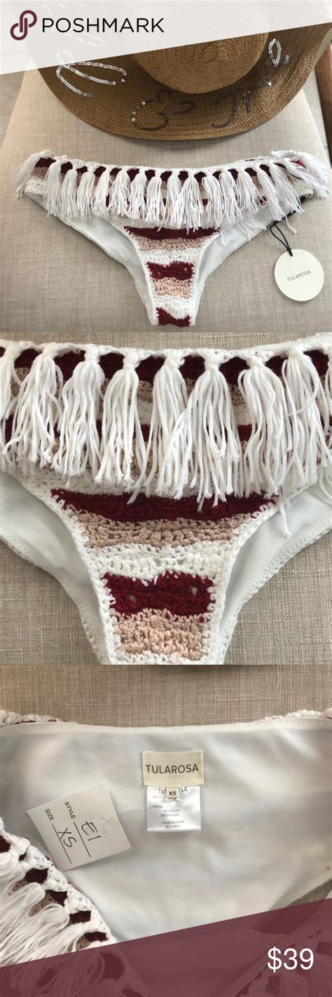 Tularosa Crochet Tassel Bikini Bottoms Tassel Bikinis Tularosa Bikinis