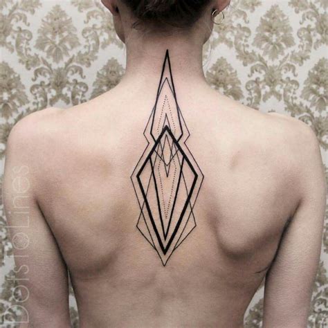 ⭐ ⭐ ⭐ Dots To Lines Back Tattoo Women Upper Upper Back Tattoos Tatau