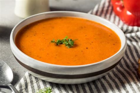 Dairy Free Bell Pepper Soup Recipe With Roasted Garlic