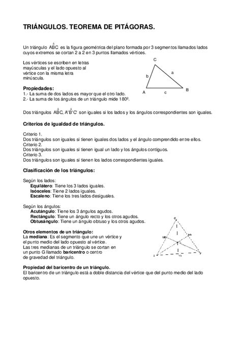 Triangulo Rectangulo Y Teorema De Pitagoras 1 Edicion Impresa Abc Images