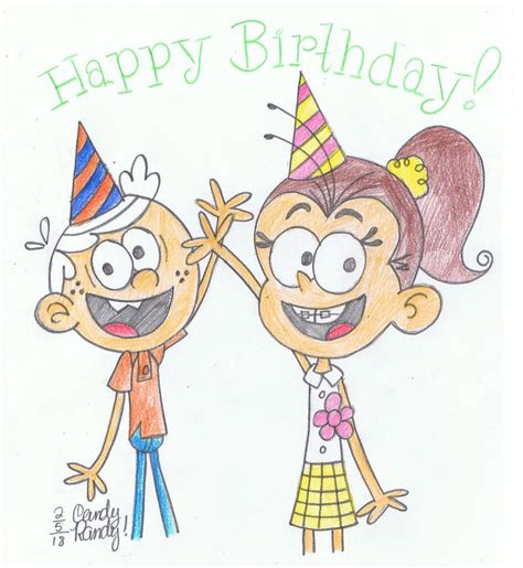 Lincoln And Luan Wishes Taki A Happy Birthday By Candyrandy7d On Deviantart
