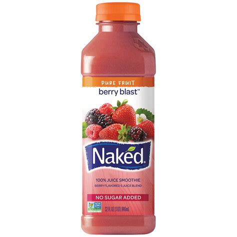 Naked Juice Berry Blast 100 Juice Smoothie 32 Fl Oz Bottle