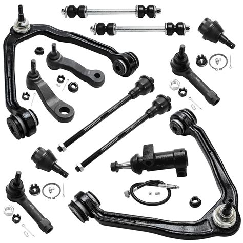 Detroit Axle WD Front Upper Control Arms Lower Ball Joints Tie Rods Suspension Kit