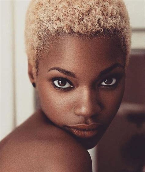 Pin By Aba Anyimaye On Hairstyles Dark Skin Blonde Twa Hair Guide
