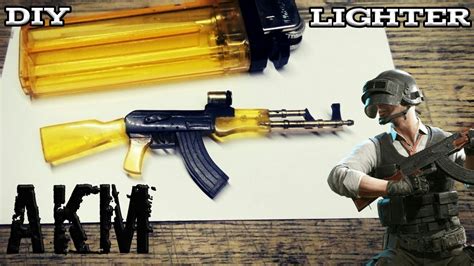 How To Make Akm Pubg From A Lighter Youtube