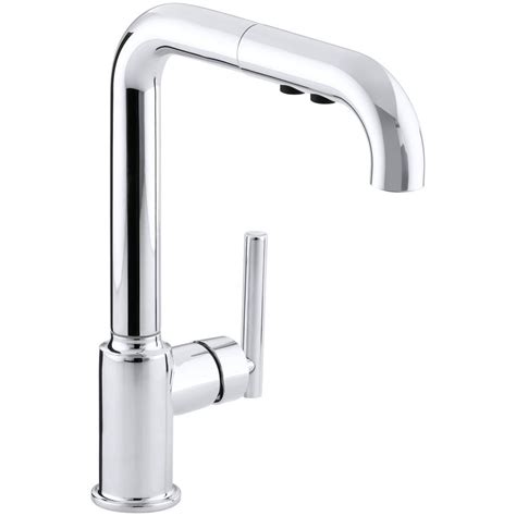 Available in delhi ncr only. KOHLER Purist Single-Handle Pull-Out Sprayer Kitchen ...