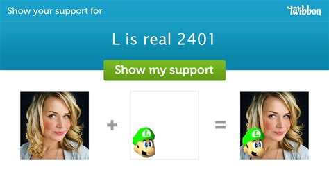 L Is Real 2401 Support Campaign Twibbon