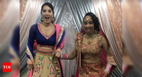 Pics Sunny Leone Has A Blast At Her Sisters Wedding In Canada Times