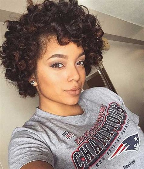 Talking about short natural hairstyles for black women, embrace natural curls with this short and daring 'do! 30 Short Haircuts For Black Women 2015 - 2016 | Short ...