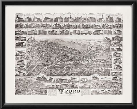 Truro Nova Scotia 1889 Vintage City Maps