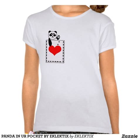 Panda In Ur Pocket By Eklektix T Shirt Shirts For Girls