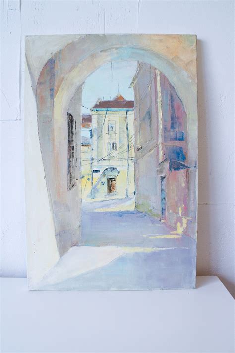 Italy oil painting Cityscape painting Verona painting | Etsy | Street painting, City painting ...