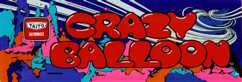 Crazy Balloon Arcade Video Game By Taito Corp 1980