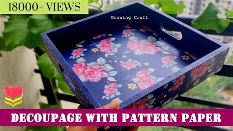 East Step By Step Tray Decoupage Art Tutorial Using Chalk Paint Diy