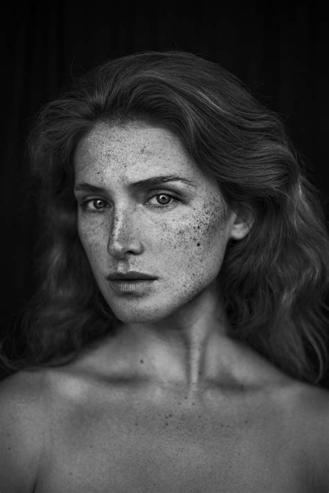 Freckles Agata Serge Portrait Freckle Photography Studio Portrait